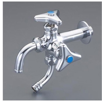 双口胴長水栓 PJ1/2" エスコ