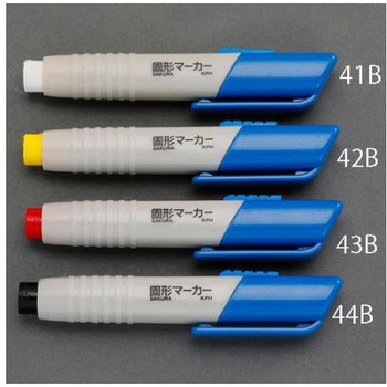 固形マーカー 建築用/ホルダー付/10本 EA581Eシリーズ - エスコ