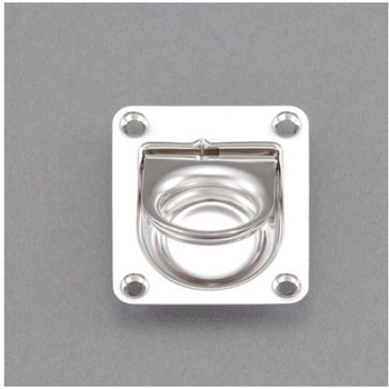 埋込みリフトハンドル ステンレス製 55.6×63.5mm エスコ