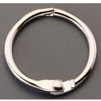 チェーンキャッチ スチールニッケルメッキ製 32mm - エスコ
