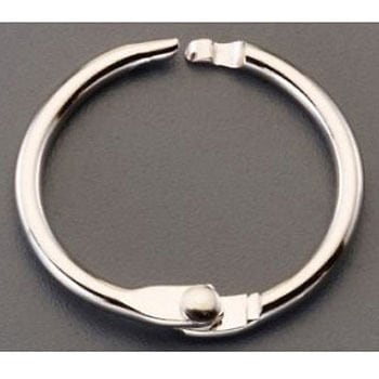 チェーンキャッチ スチールニッケルメッキ製 32mm - エスコ