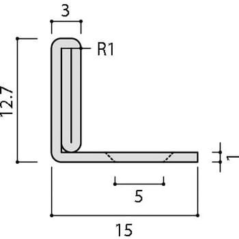 SM‐2700L/SUS 装飾見切り材(床用)床見切りL LIXIL(INAX) 寸法2700×12.7Lmm 1本 - 【通販モノタロウ】