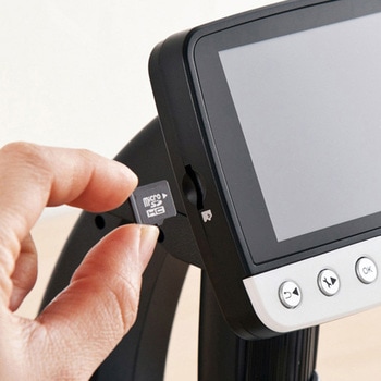 デジタル顕微鏡 液晶画面付 x20-500 エスコ