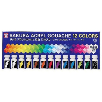 アクリル絵具 13本組 エスコ