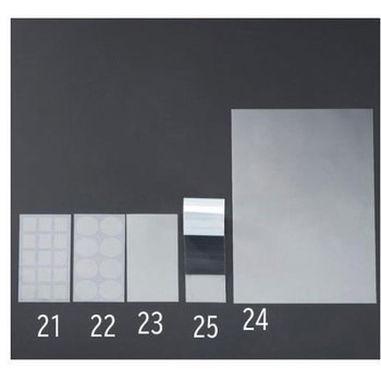 抗菌フィルム 丸ボタン用/8枚 Φ28mm エスコ