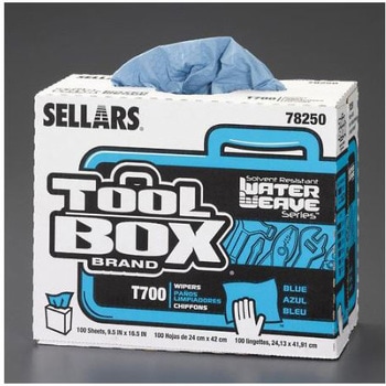 工業用ワイパー 耐溶剤/特厚/8箱 241×419mm エスコ