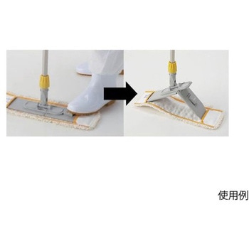 フロアーモップ 黄 415×90mm/1340mm エスコ