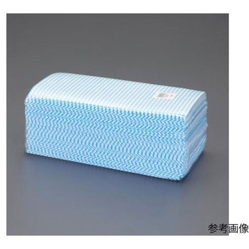 ペーパータオル ブルー/12パック 500×600mm エスコ