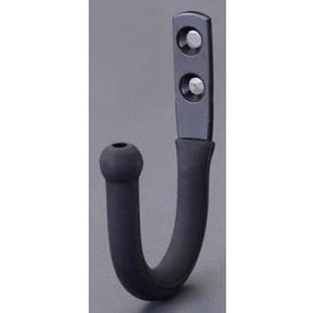 平フック 黒 38×56mm エスコ