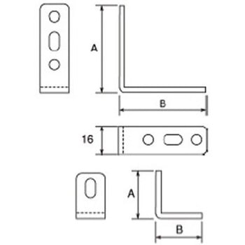 金折 スチール製/2個 EA951EAシリーズ エスコ