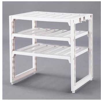 収納ラック ポリスチレン製 385×300×400mm エスコ