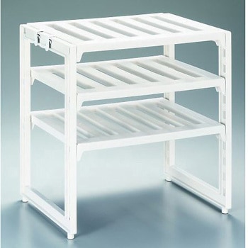 収納ラック ポリスチレン製 385×300×400mm エスコ