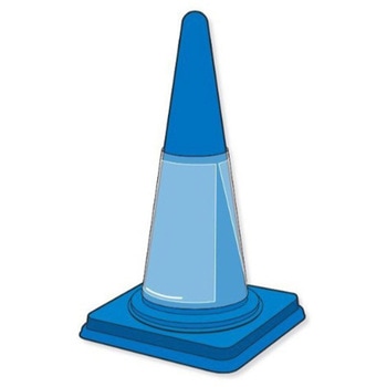 コーン用表示カバー 差込式/両面 339×722mm/A4 エスコ