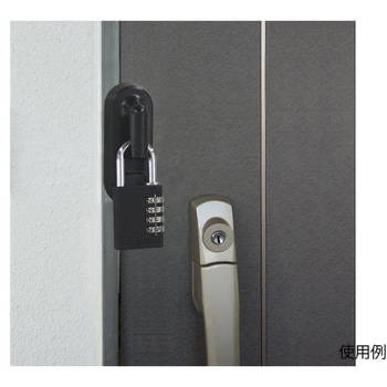 ドアロック金具 ダイヤル南京錠付 エスコ