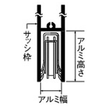 サッシ取替戸車 平行型/ステンレス車 10-14mm エスコ