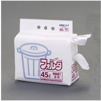 ごみ袋 透明/100枚 EA995ADシリーズ エスコ