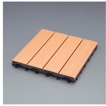連結マット 木目 300×300×27mm エスコ
