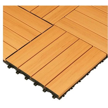 連結マット 木目 300×300×27mm - エスコ