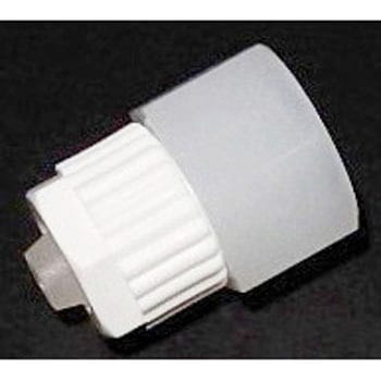 PVDF Rc3/8メスネジ付きチューブロックアダプター アズワン