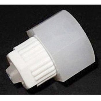 PVDF Rc1/2メスネジ付きチューブロックアダプター アズワン
