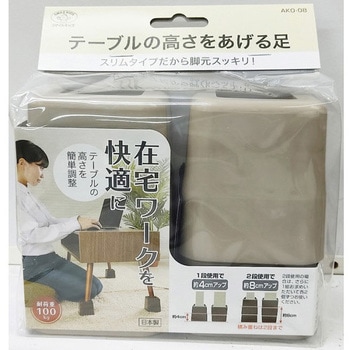 テーブルの高さをあげる足 AKO-08シリーズ 旭電機化成