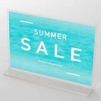 砂浜・波デザイン SUMMER SALE(青) ポップ・ポスター おしゃれEXPO