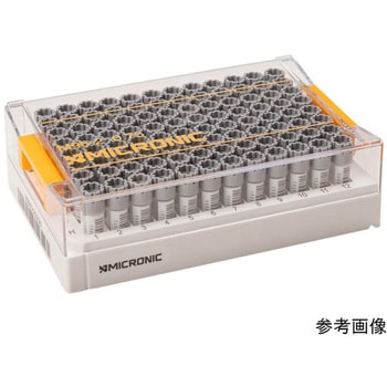 2Dバーコード付クライオチューブ Hybrid External thread ラック入 MPシリーズ Micronic Europe B.V.