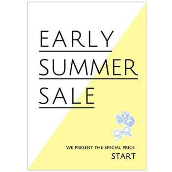 バイカラー EARLY SUMMER ポップ・ポスター - おしゃれEXPO