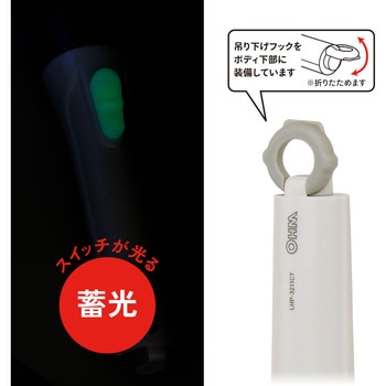 LED懐中ライト 単3形乾電池×2本付き 110Lm オーム電機