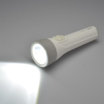 LED懐中ライト 単2形乾電池×2本付き 110Lm オーム電機