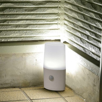 LEDセンサーライト 人感明暗センサー 乾電池式 オーム電機