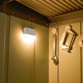 LEDセンサーライト 明暗+人感 屋内用 40lm 乾電池式 オーム電機