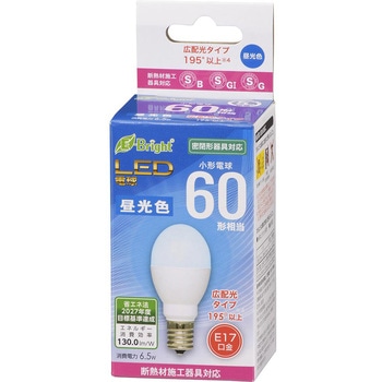 LED電球 ミニクリプトン形 E17 断熱材施工器具対応 密閉形器具対応 オーム電機