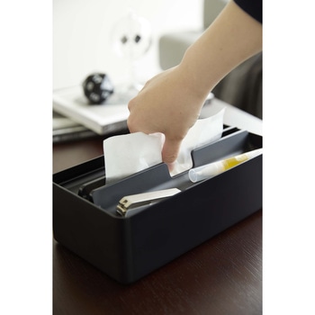 トレー蓋付きペーパータオルケース タワー 山崎実業