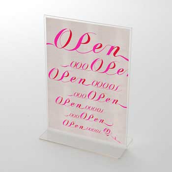 リボン OPEN ポップ・ポスター おしゃれEXPO