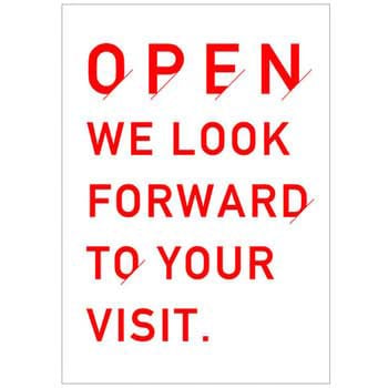 スラッシュ OPEN ポップ・ポスター おしゃれEXPO