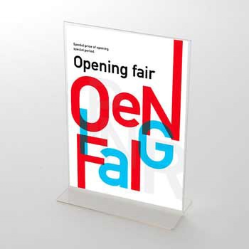 カラフル OPENING FAIR(白) ポップ・ポスター おしゃれEXPO