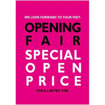 SPECIAL PRICE OPENING FAIR ピンク 【SALE／90%OFF】 ポップ 日本正規品 ポスター