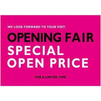 SPECIAL PRICE OPENING FAIR(ピンク) ポップ・ポスター おしゃれEXPO
