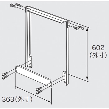 PS金枠セット(取り替え用アダプター) TCアダプターD350 ノーリツ