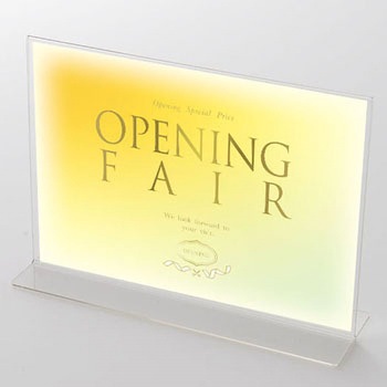パステルカラー OPEN FAIR(黄) ポップ・ポスター - おしゃれEXPO