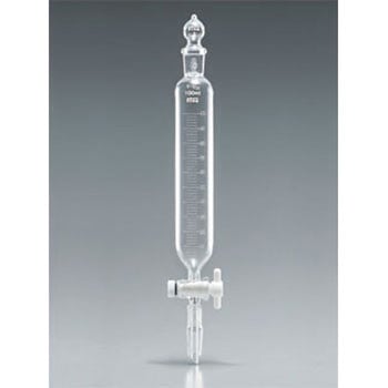 透明円筒分液ロートTFコック球栓 TGK(東京硝子器械)