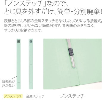 フラットファイル ノンステッチ 縦型(S) PLUS(プラス)[文具]