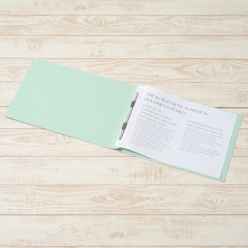 フラットファイル ノンステッチ 横型(E) 横罫線タイプ PLUS(プラス)[文具]