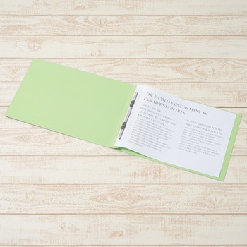 フラットファイル ノンステッチ 横型(E) 横罫線タイプ PLUS(プラス)[文具]