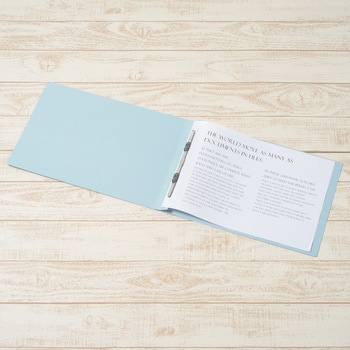 フラットファイル ノンステッチ 横型(E) 横罫線タイプ PLUS(プラス)[文具]