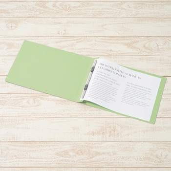 フラットファイル ノンステッチ 横型(E) 横罫線タイプ PLUS(プラス)[文具]