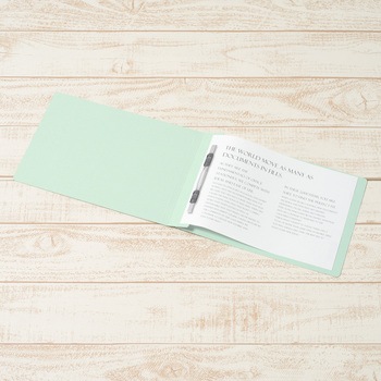 フラットファイル ノンステッチ 横型(E) 横罫線タイプ PLUS(プラス)[文具]
