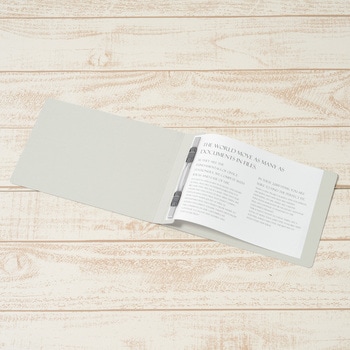 フラットファイル ノンステッチ 横型(E) 横罫線タイプ PLUS(プラス)[文具]