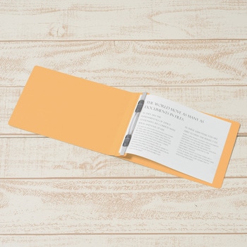 フラットファイル ノンステッチ 横型(E) 横罫線タイプ PLUS(プラス)[文具]